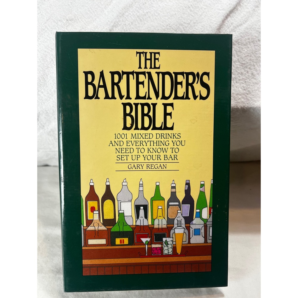 The Bartender's Bible Gary Regan 1001 Mixed Drinks Recipes Spiral Bound Book‎